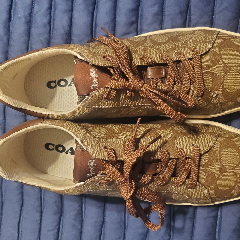 Coach Brown Monogram Sneakers